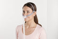 Woman wearing ResMed P10 CPAP Mask